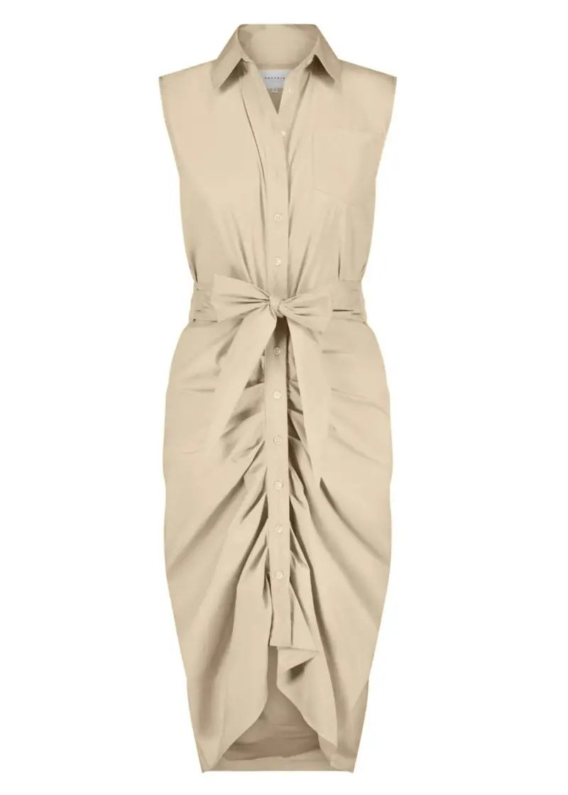 The Sleeveless Wrap Front Dress 1