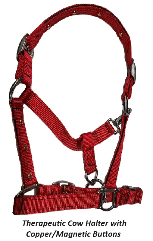 The Therapeutic Cow Halter With Copper/Magnetic Buttons - Nylon 1
