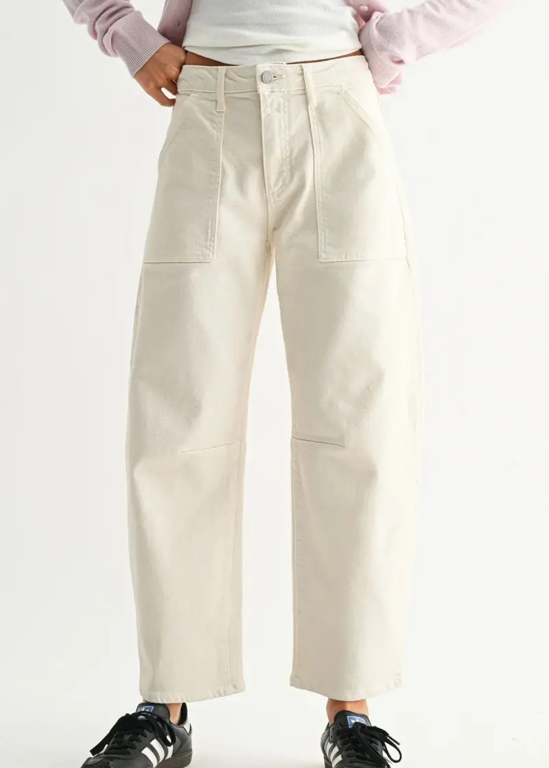 The Utility Seamed Barrel Jean 1