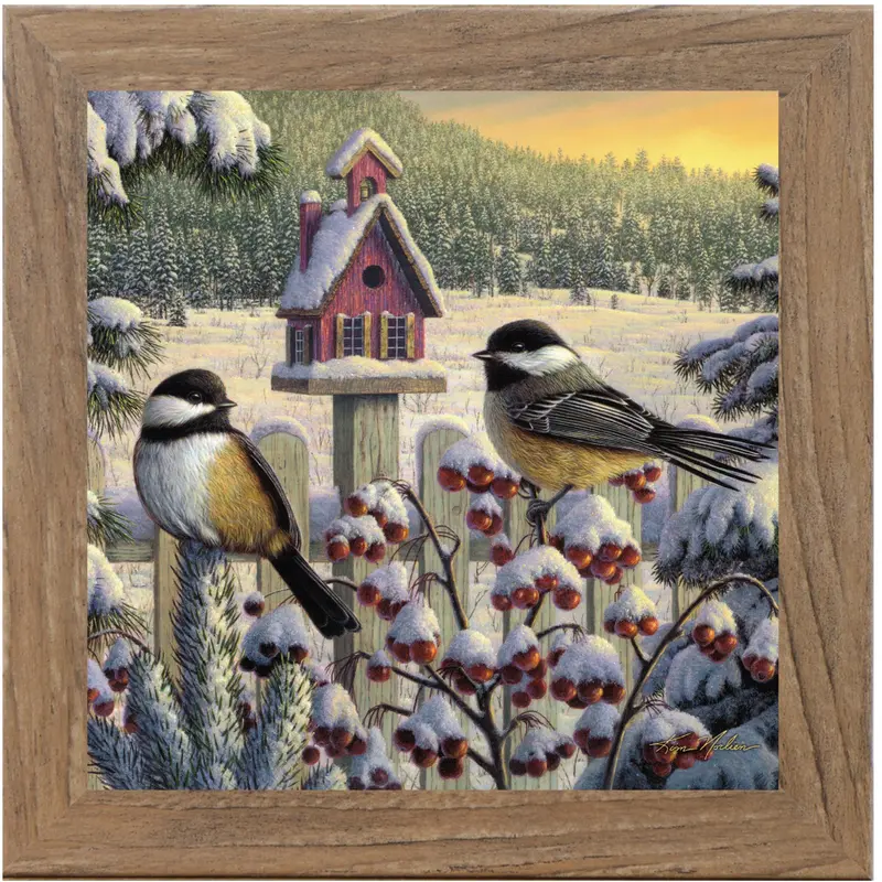 Winter Chickadees By Kim Norlien Kn34 1