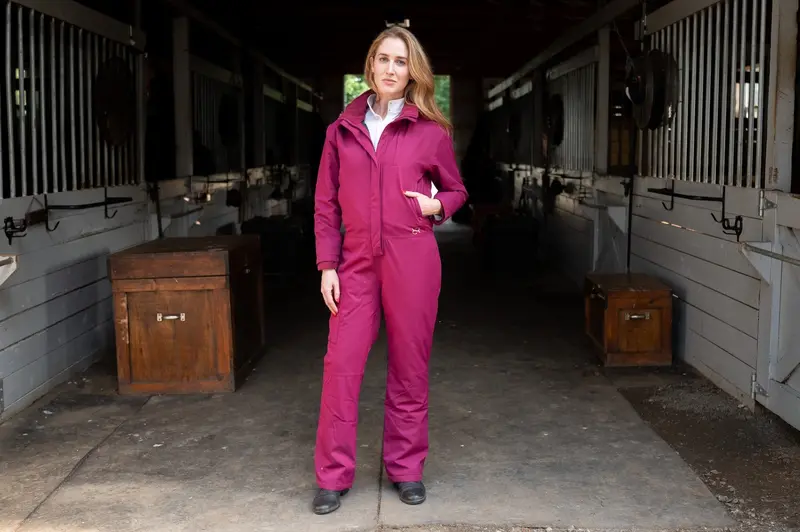 Winter Insulated Jumpsuit Pro - Raspberry 1