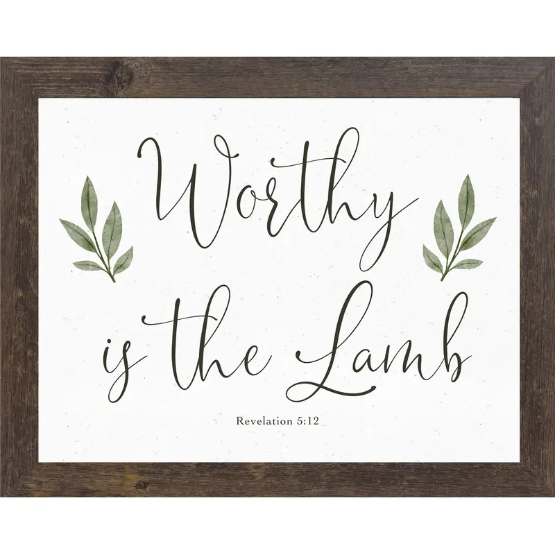 Worthy Is The Lamb Scripture Wall Art (Sb179) 2