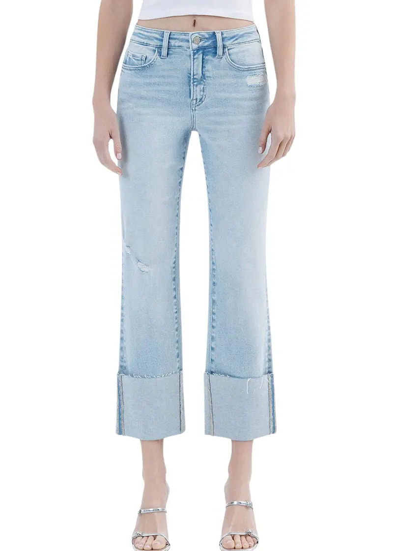 Wowed Cropped Straight Jean 1