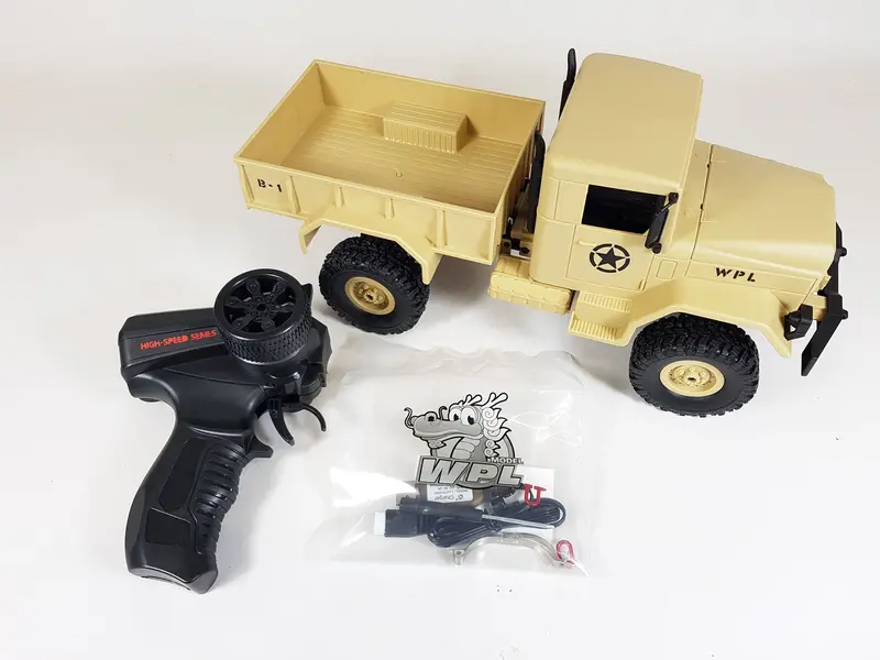 Wpl Heng Long 4X4 Radio Control Military Off Road Rock Climbing Willys Jeep Truck Model 4Wd Us Army 1