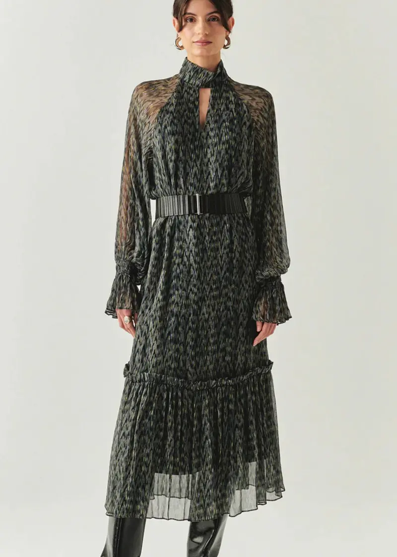 Zora Chiffon Printed Dress 1