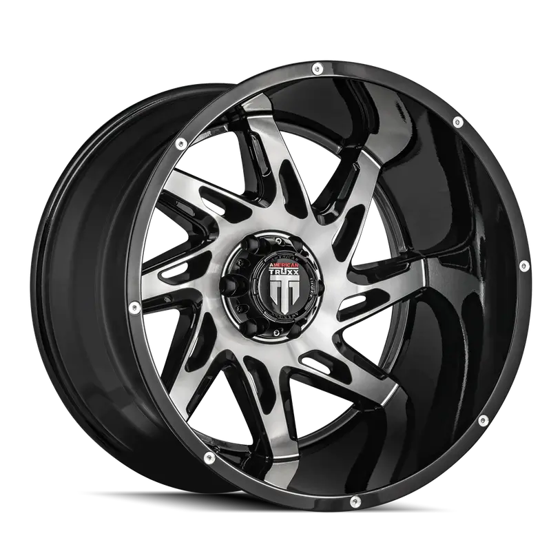 American Truxx At183-22485Bm-76 At183 Spyder Black/Machined 22X14 5-139.7 -76Mm 87.1Mm 1