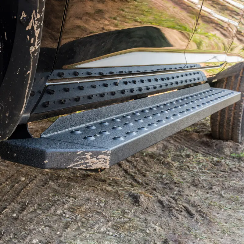 Aries Ridgestep 6.5" X 75" Black Steel Running Boards For Select Ford F-250/F-350 Super Duty 1