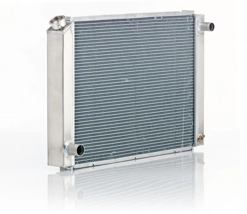 Be Cool 10165 Aluminum Radiator – Natural Finish, Fits 1979–1993 Ford Mustang, 1980–1983 Fairmont/Granada, 1983–1986 Ltd, And 1980–1988 Thunderbird (Std Trans) 1