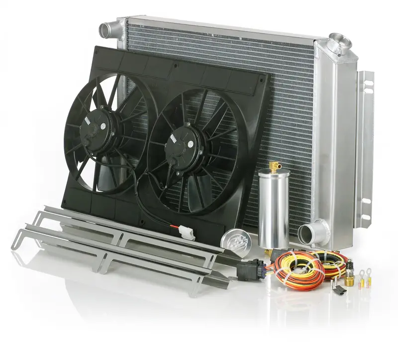 Be Cool Factory-Fit Radiator Module – Natural Finish For 1971–1974 Dodge B-Body With Automatic Transmission 1