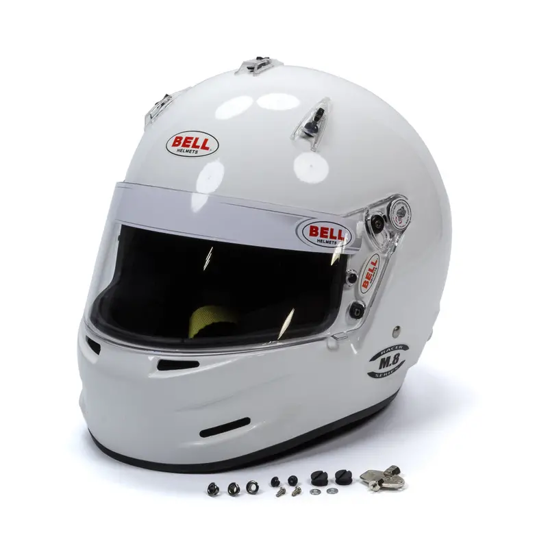 Bell Helmets 1419A03 M8 Small White Sa2020 Certified Motorcycle Helmet 1