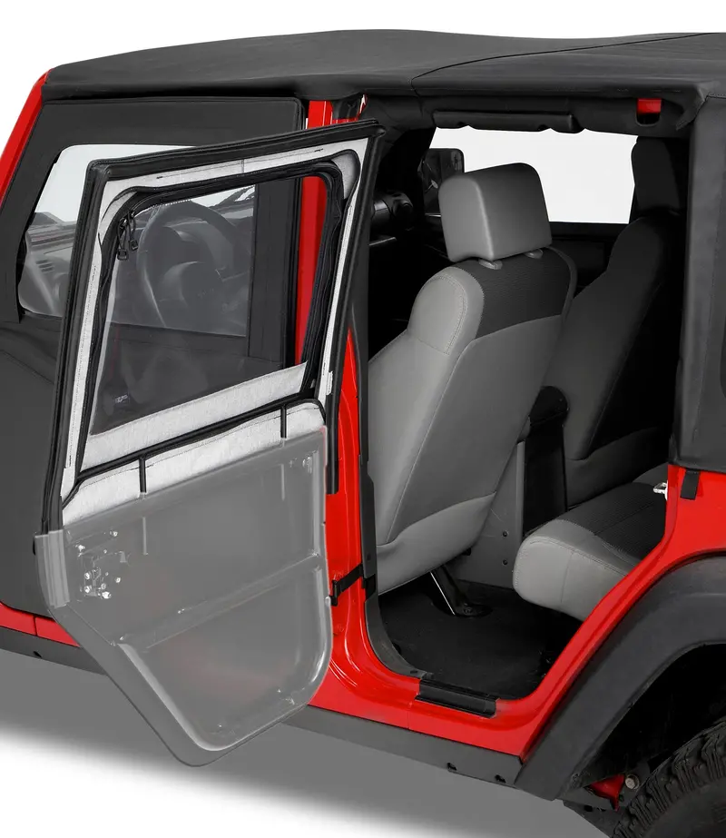 Bestop 51793-35 Element Upper Door Set – Black Diamond Finish For 1997–2006 Jeep Wrangler Tj 1