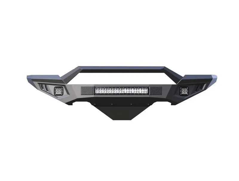 Black Horse Off Road Afb-F118-K1 Matte Black Steel Front Bumper – Armour Ii Reinforced Design 1