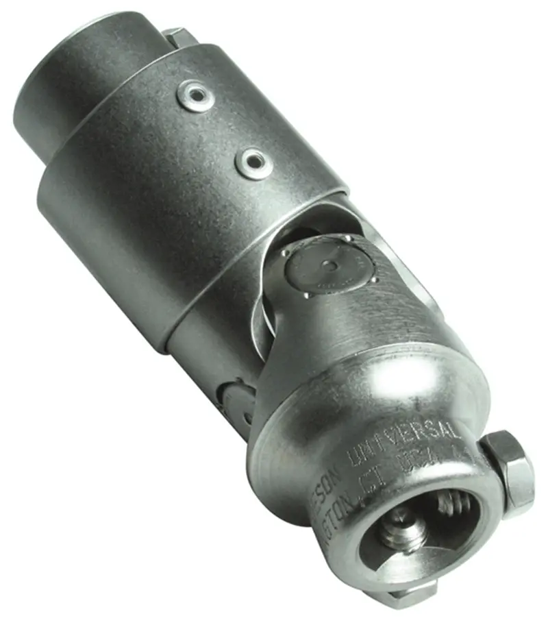 Borgeson 153452 Stainless Steel Steering U-Joint With Vibration Damper – 3/4"-36 Thread, 1" Dd Shaft 1