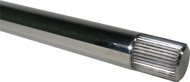 Borgeson 429215 Steering Shaft; 3/4-36 Splined; Polished Stainless;15In. Long; 7/8 Spline Length 1