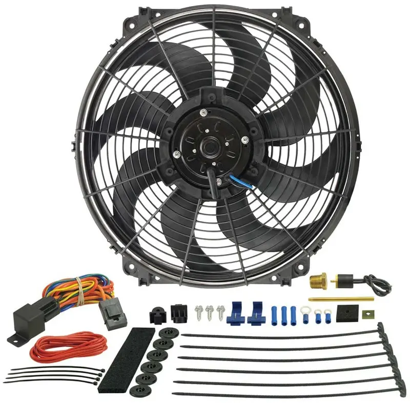Derale 16016 16-Inch Tornado Electric Cooling Fan With Thermostat Control 1