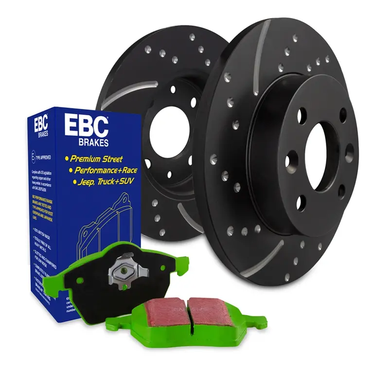 Ebc Brakes S10Kr1450 Greenstuff Performance Brake Kit – Front & Rear Rotors + Pads (S10 Series) 1