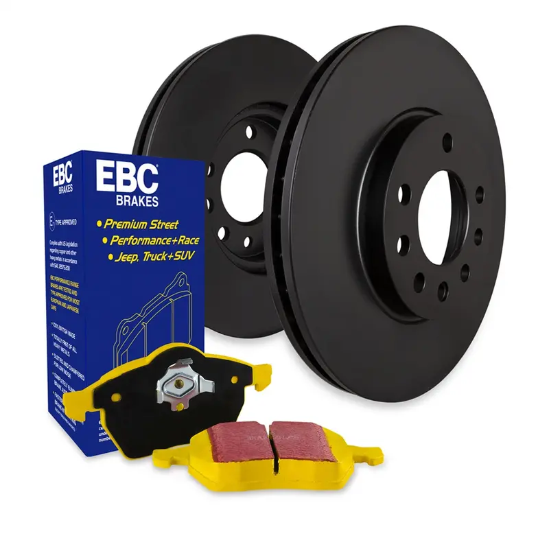 Ebc S13Kf2201 Yellowstuff High-Performance Brake Kit – Pads & Rk Slotted Rotors 1