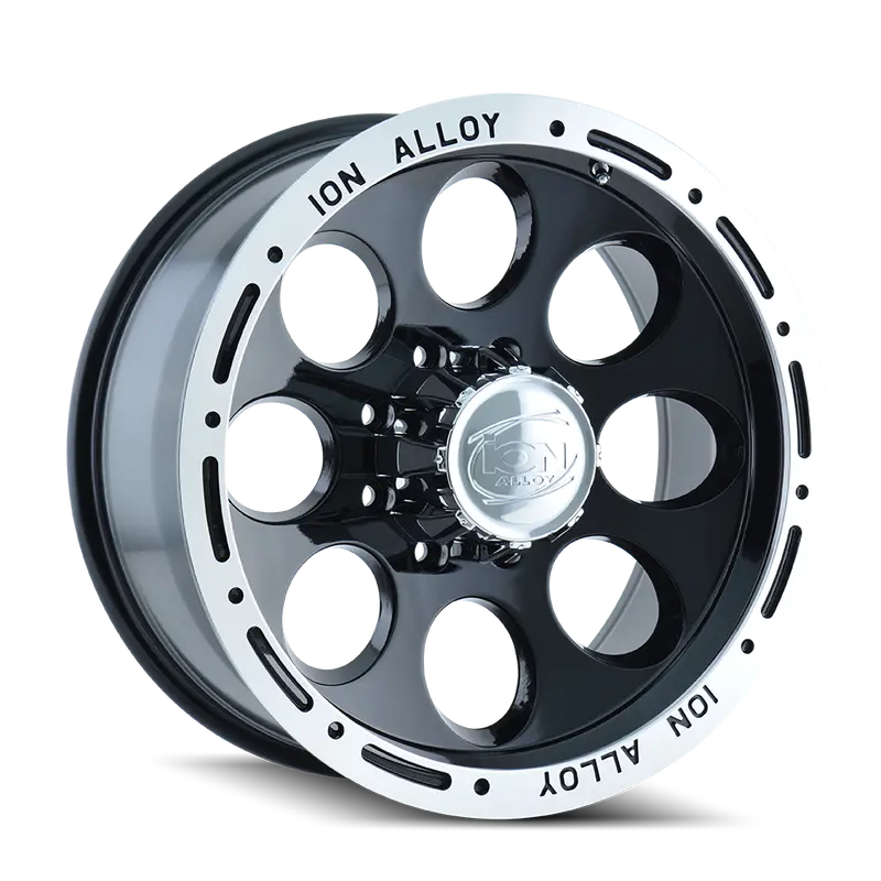 Ion 174 Forged Wheel – 15X10", 6X114.3, Black/Machined Lip, -38Mm Offset 1