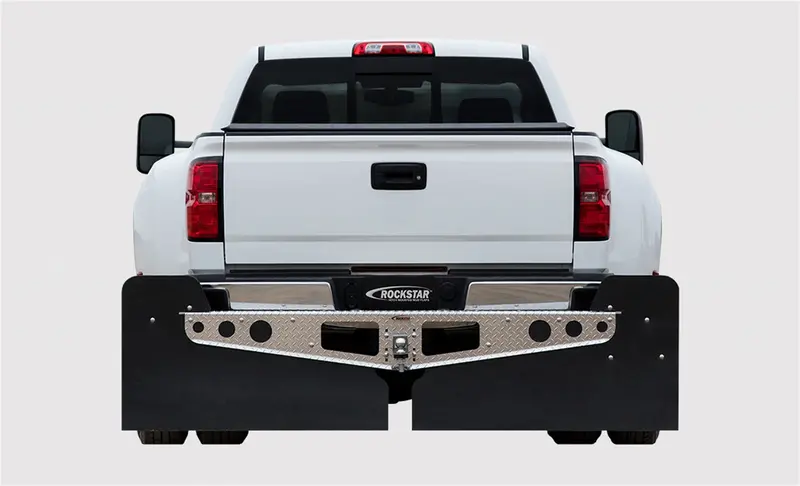 Rockstar A10400523 3Xl Hitch-Mount Mud Flaps With Reinforced Aluminum Frame & Stabilizer Plate 1