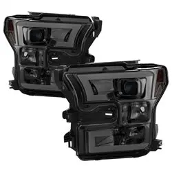 Spyder Auto 5083678 Led Drl Projector Headlight Pair – Smoke Lens, Bulbs Included 1