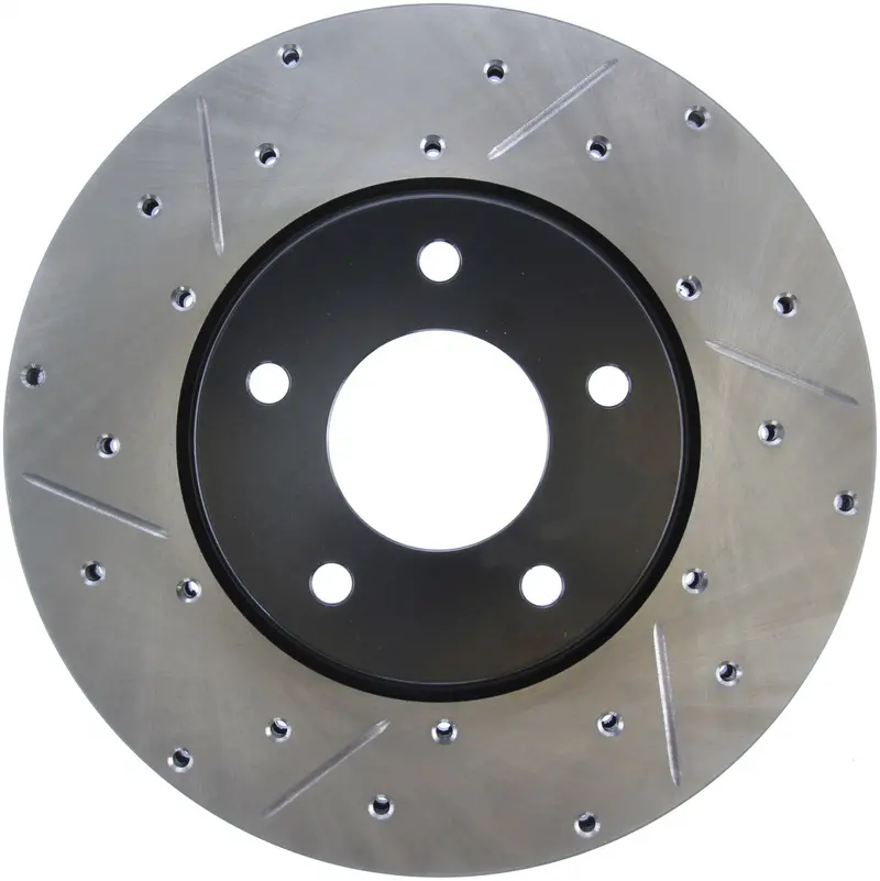 Stoptech 127.20014R Stoptech Sport Drilled/Slotted Brake Rotor; Front Right 1