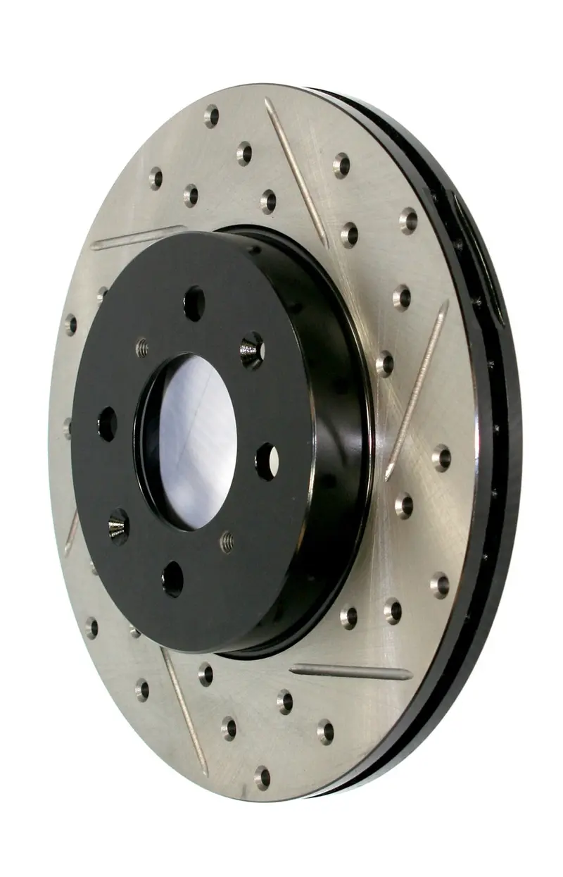 Stoptech 127.67061Cr Cryo-Treated Sport Front Right Drilled And Slotted Brake Rotor 1