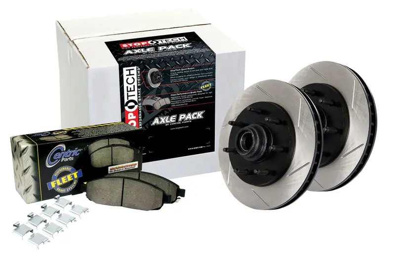 Stoptech 967.66018 Truck 4-Wheel Slotted Brake Axle Pack 1