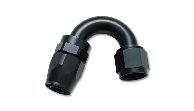 Vibrant Performance 21516 -16An Aluminum Hose End Fitting – 150° Angle, Black Anodized 1