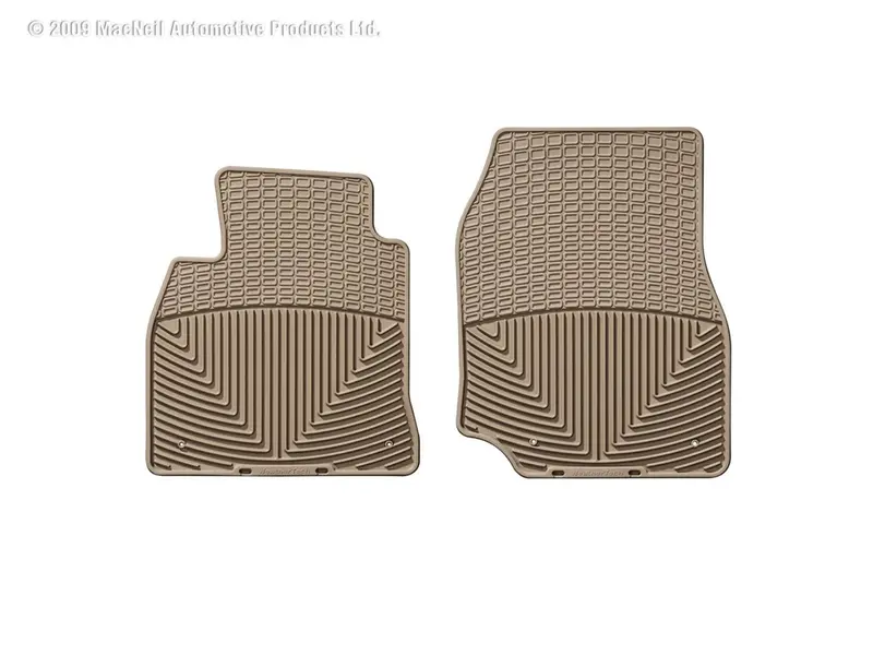 Weathertech All-Weather Floor Mats – Tan, Front Row, Custom Fit 1